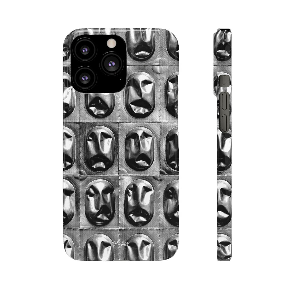 Metallic Mask Grid Snap Case