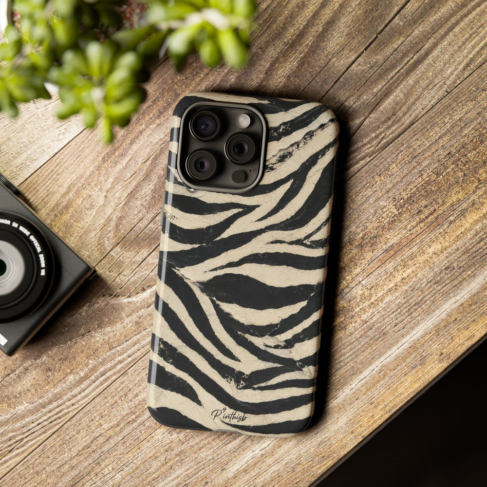 Zebra Stripe Tough Phone Case
