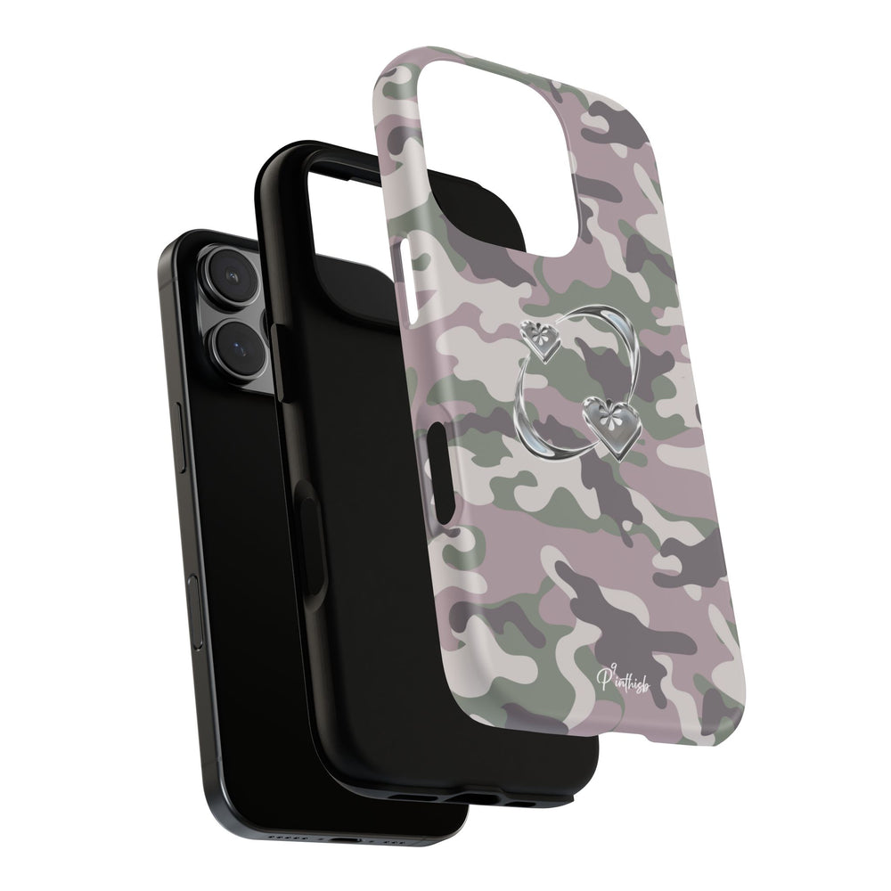 Camouflage Heart Tough Phone Case