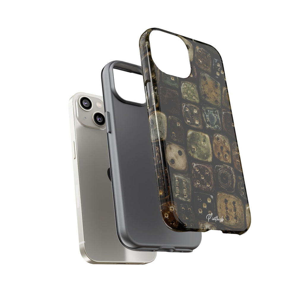 Vintage Dice Tile Phone Case
