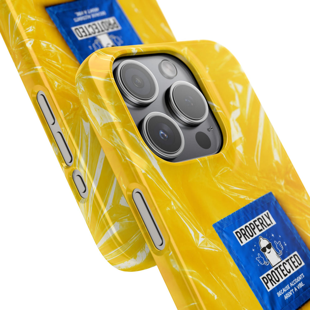 "Properly Protected" Graphic Snap Phone Case