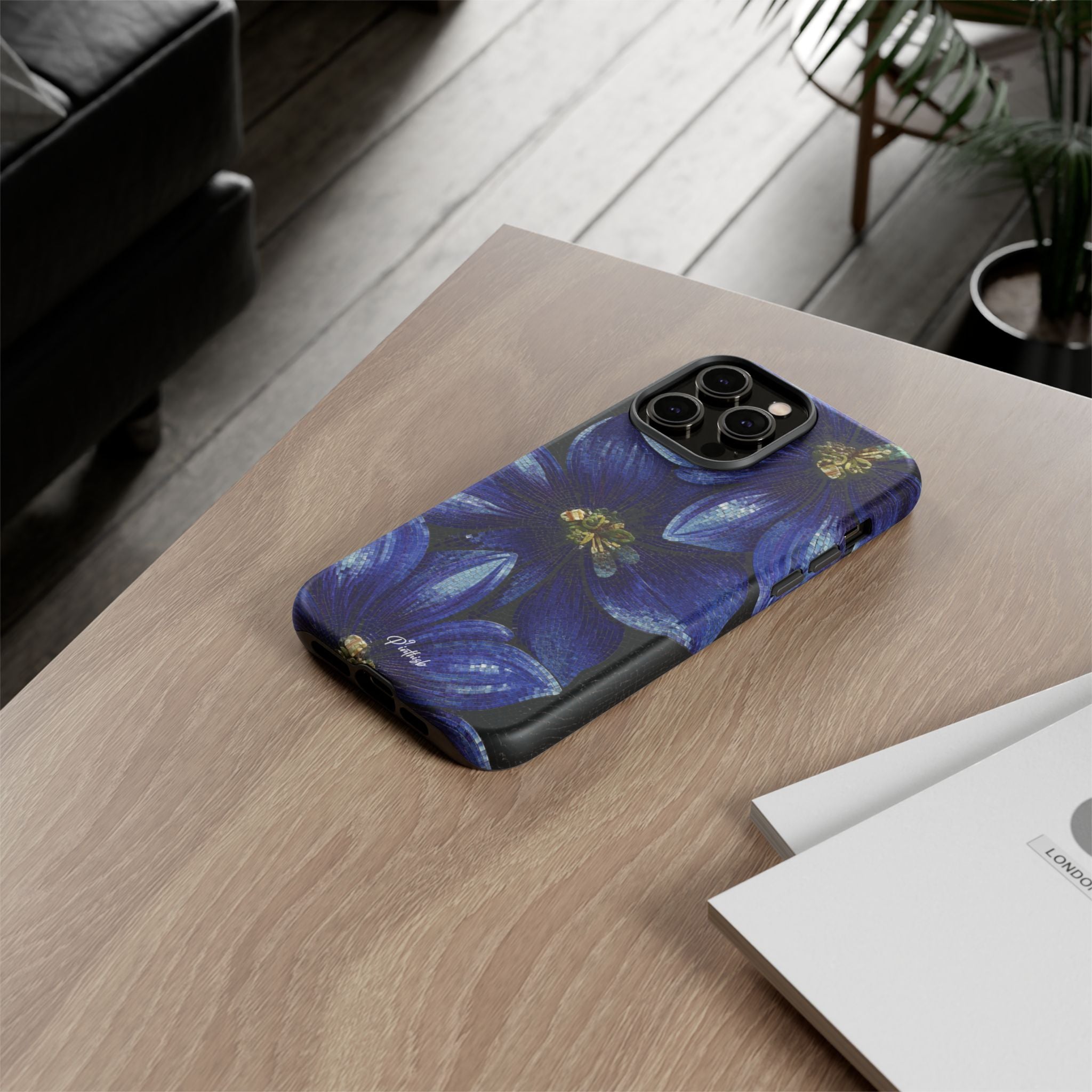 Blue Floral Tough Case