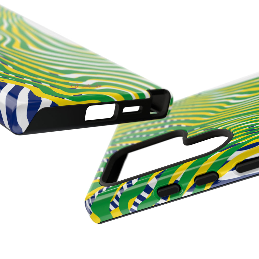 Abstract Green Wave Phone Case