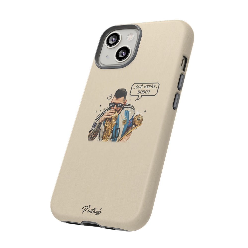 "G.O.A.T" Messi Tough Phone Case