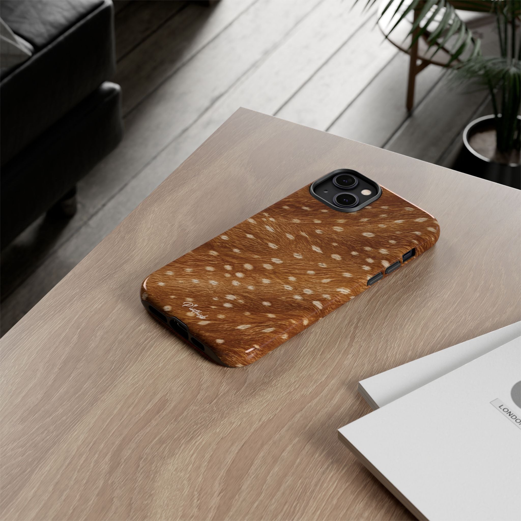 Caramel Deer Pattern Tough Case
