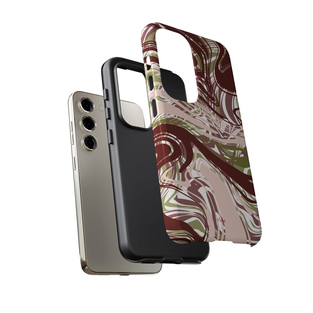 Abstract Marbled Tough Phone Case