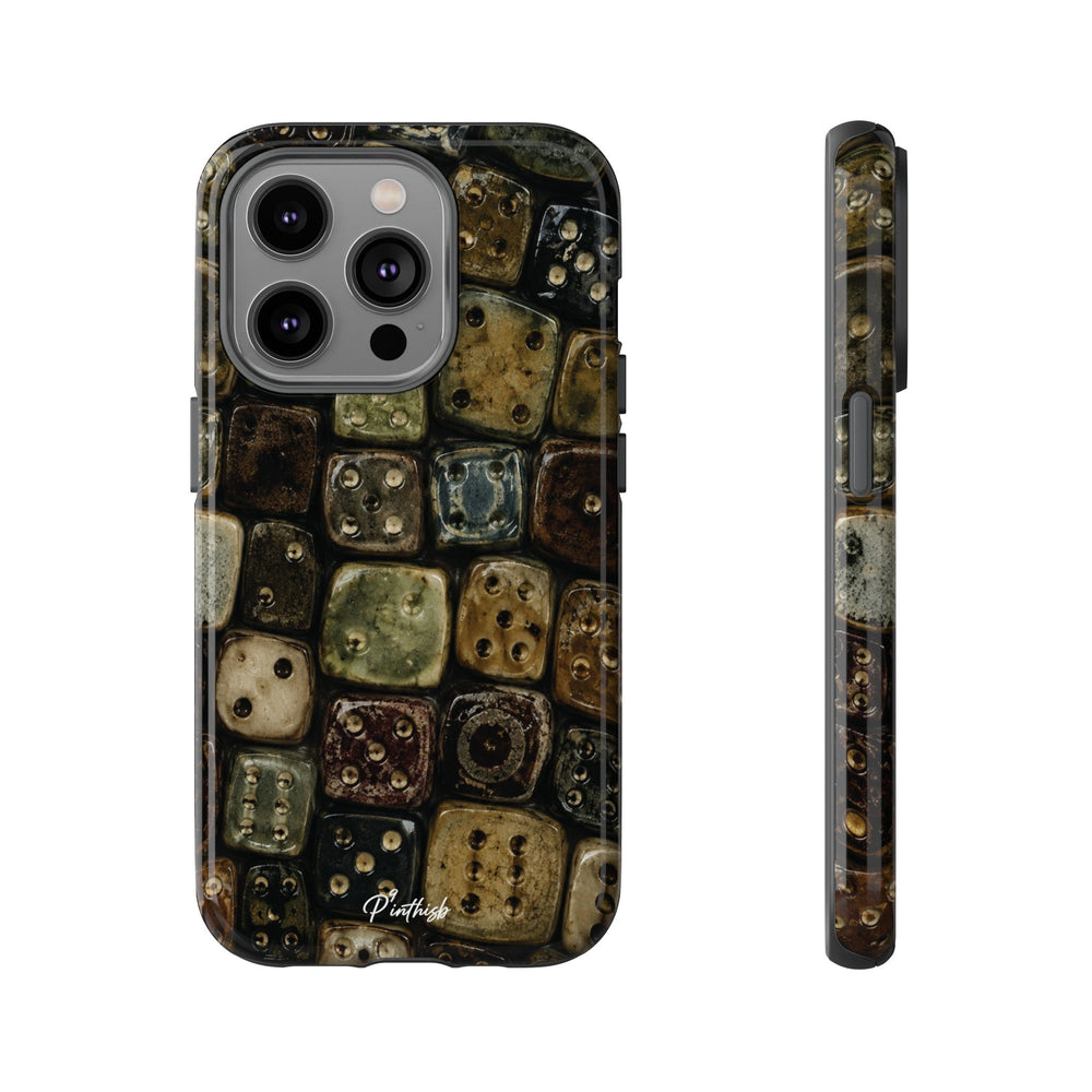 Vintage Dice Tile Phone Case