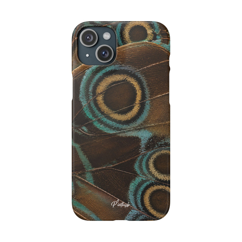 Peacock Feather Pattern Snap Case
