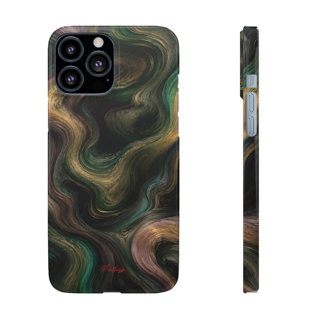 Marbled Forest Snap Phone Case