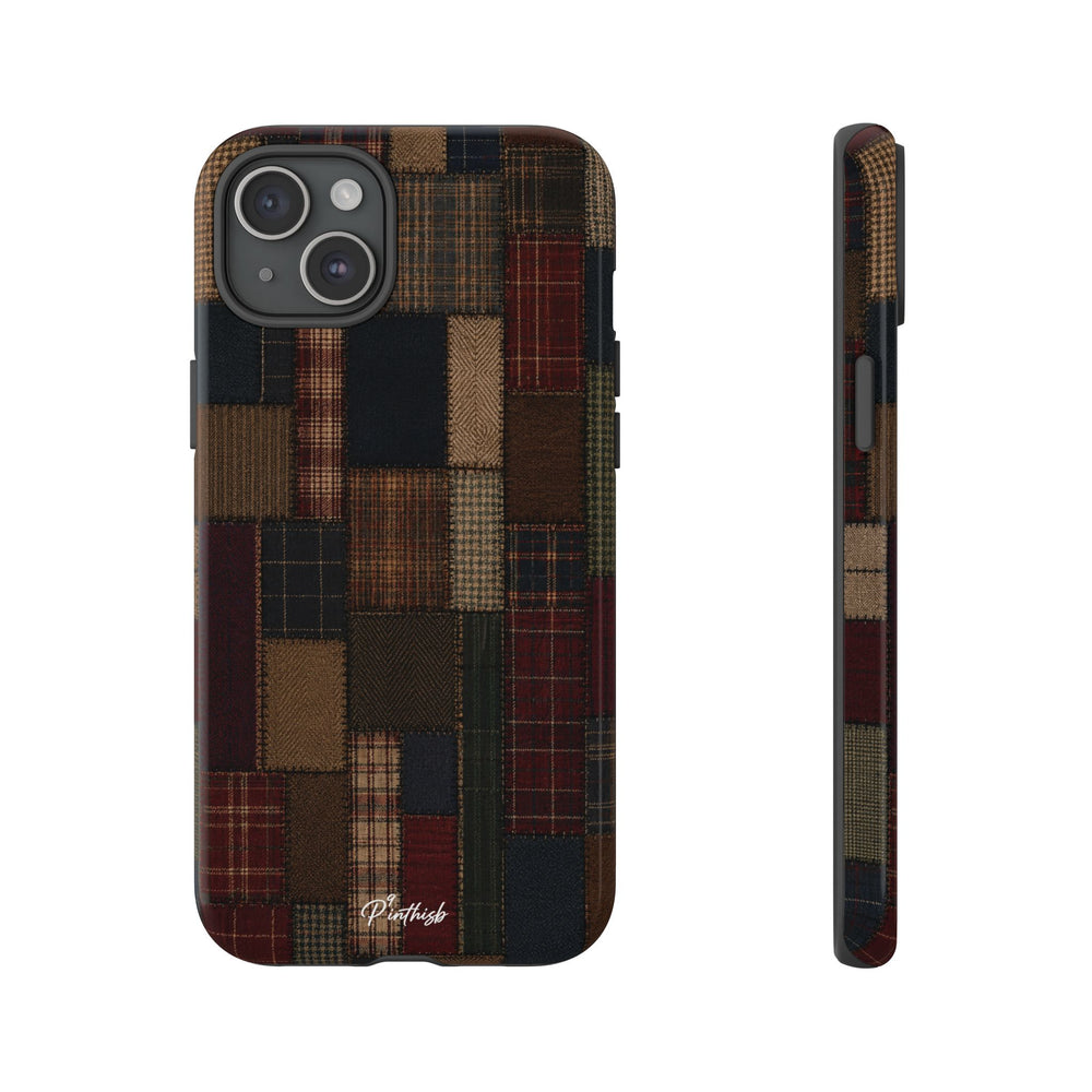 Plaid Patchwork Tough Phone Case