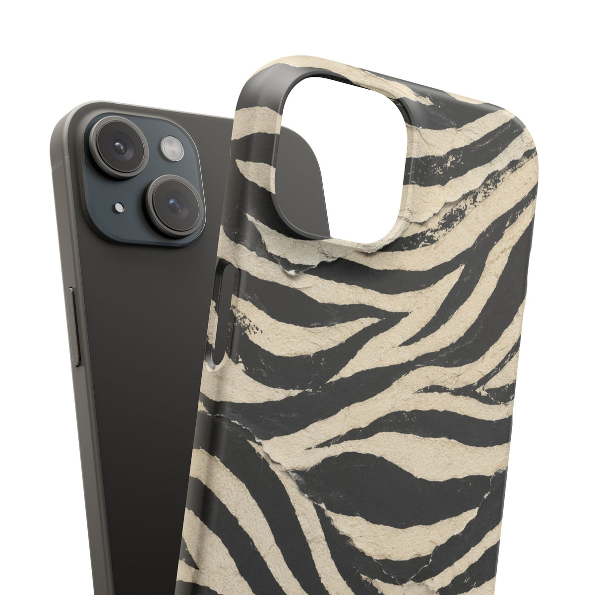Wavy Peach & Mauve Snap Case