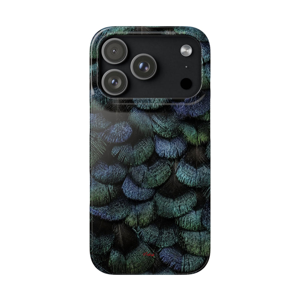Iridescent Feather Snap Case
