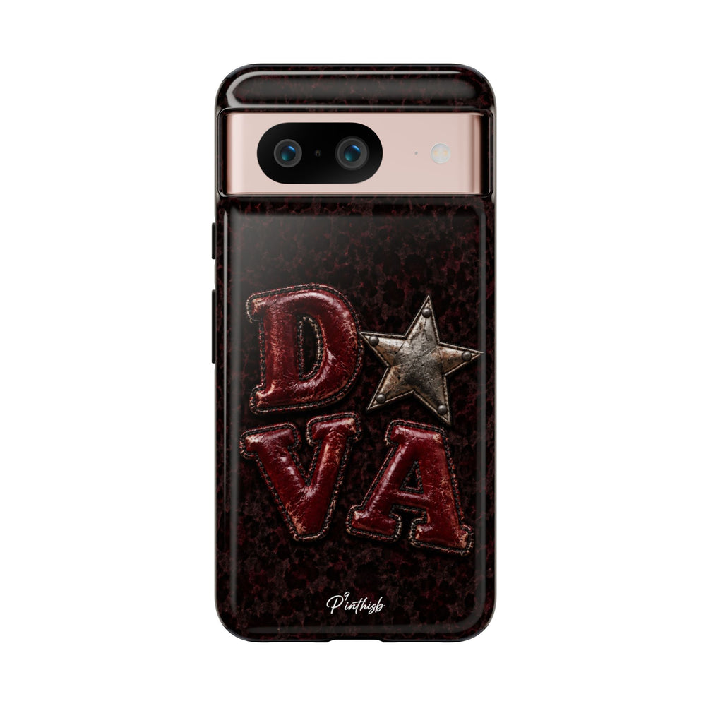 Geometric Blue Diamond Tough Phone Case