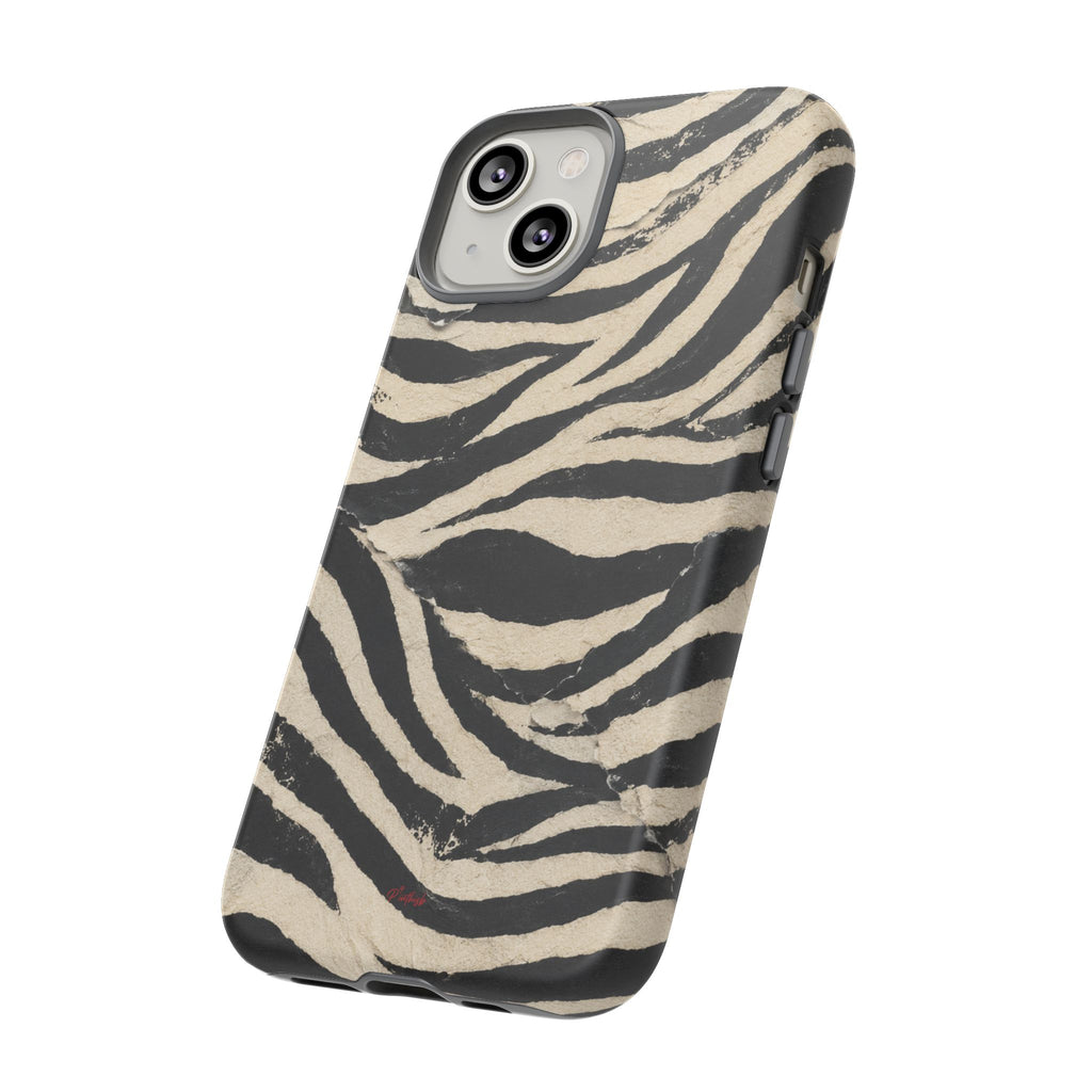 Wavy Peach & Mauve Tough Case