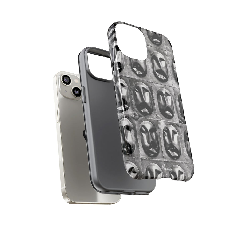 Metallic Mask Grid Tough Case
