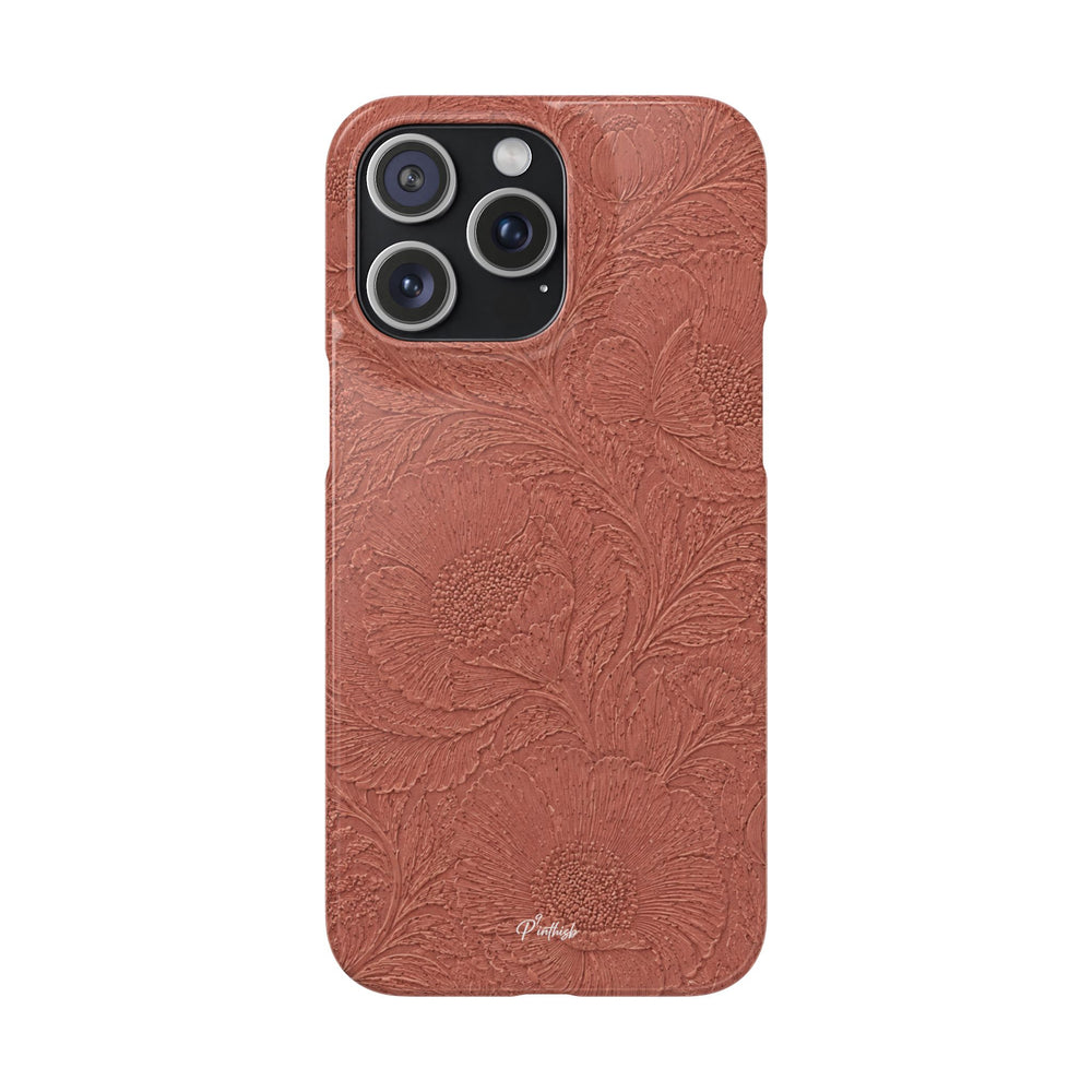 Embossed Floral Snap Case