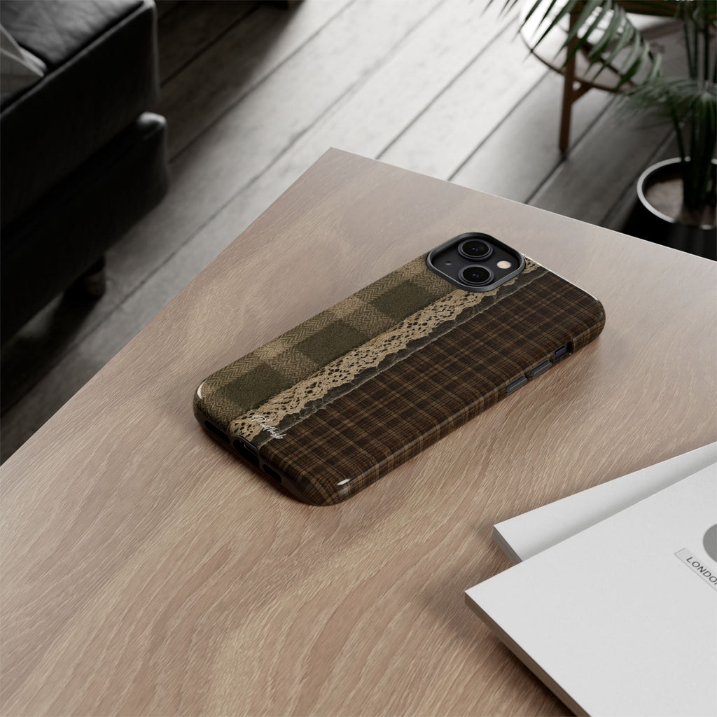 Plaid Lace Tough Phone Case