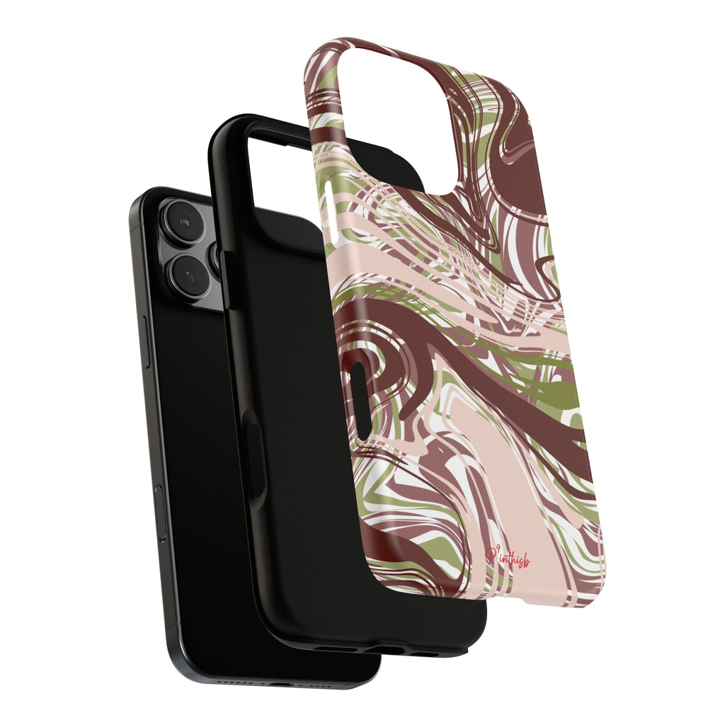 Abstract Marbled Tough Phone Case