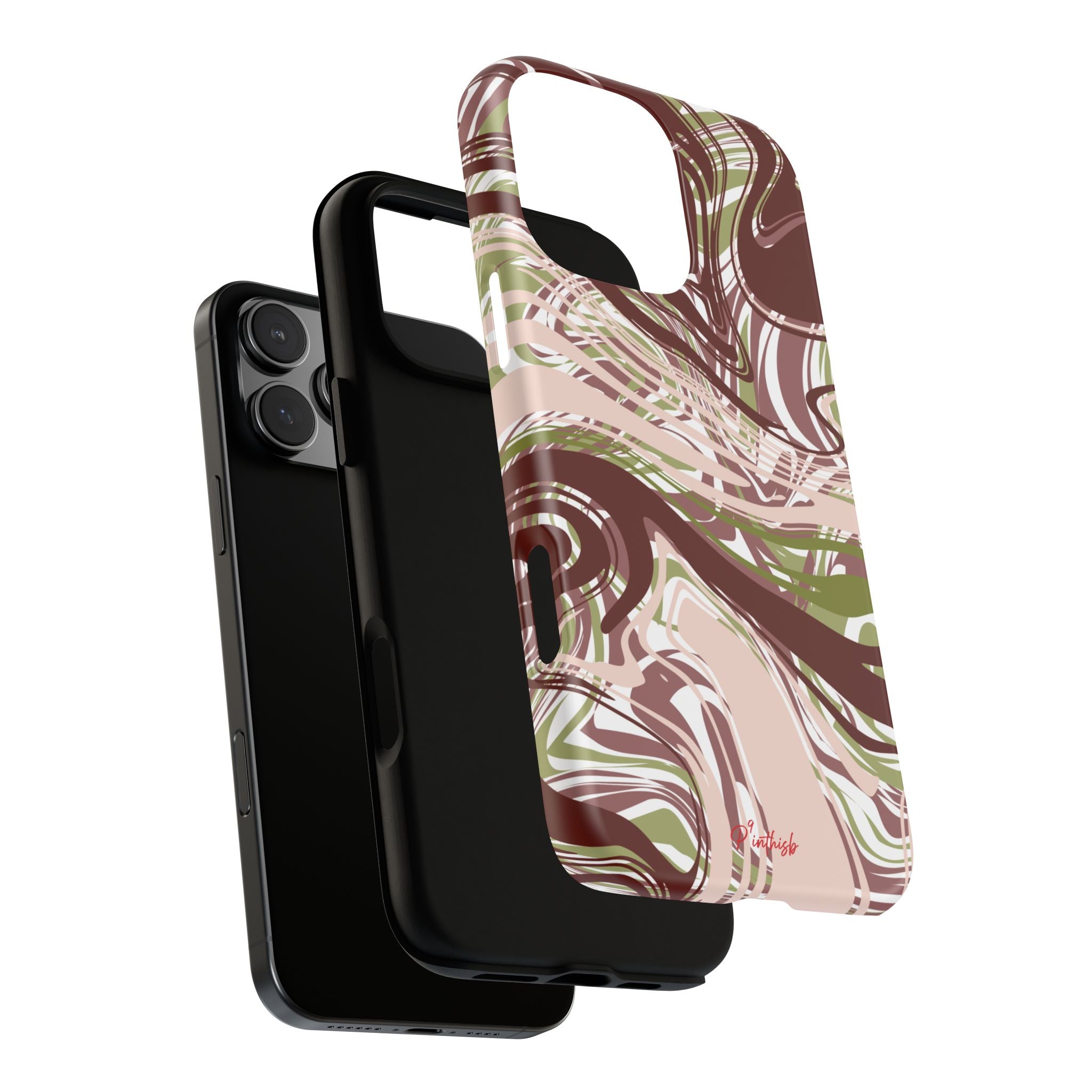 Abstract Marbled Tough Phone Case