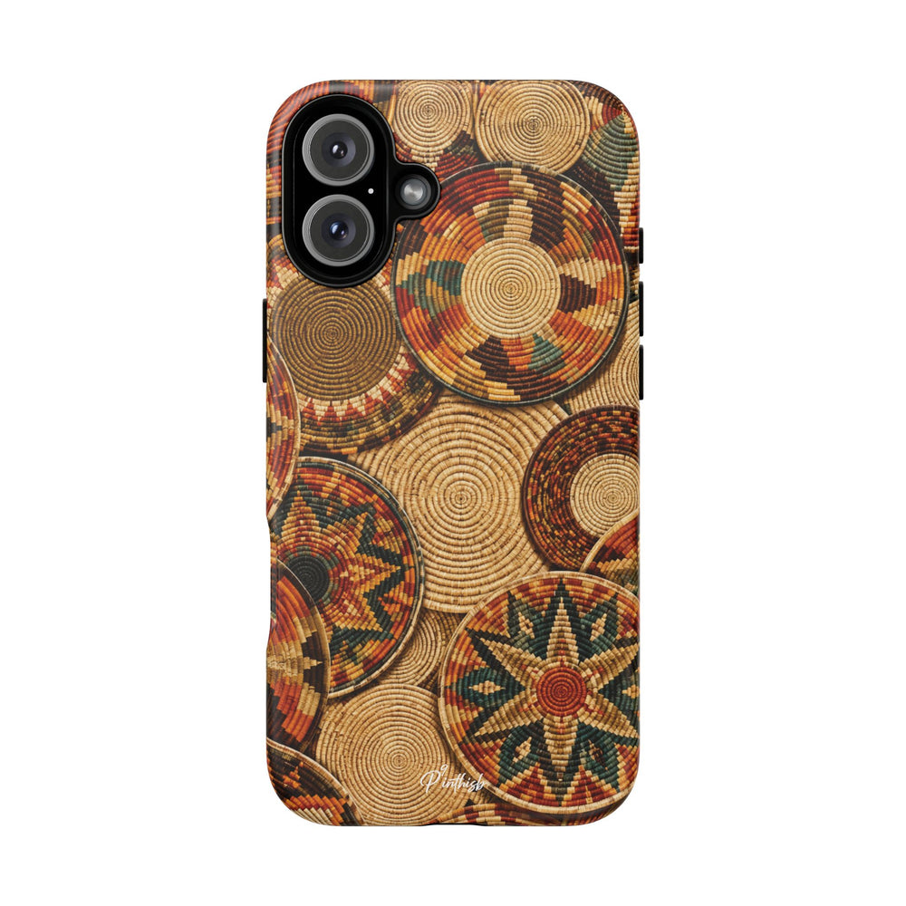 Bohemian Woven Basket Pattern Tough Case