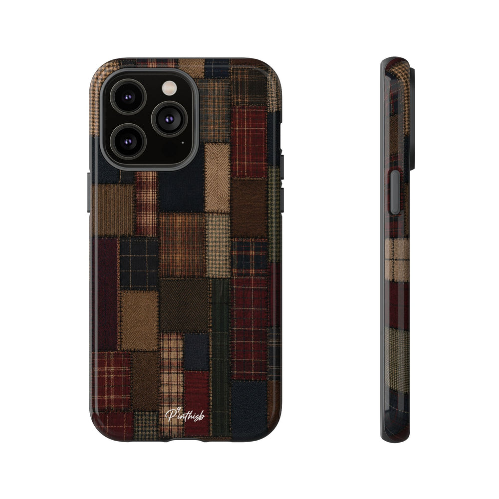 Plaid Patchwork Tough Phone Case