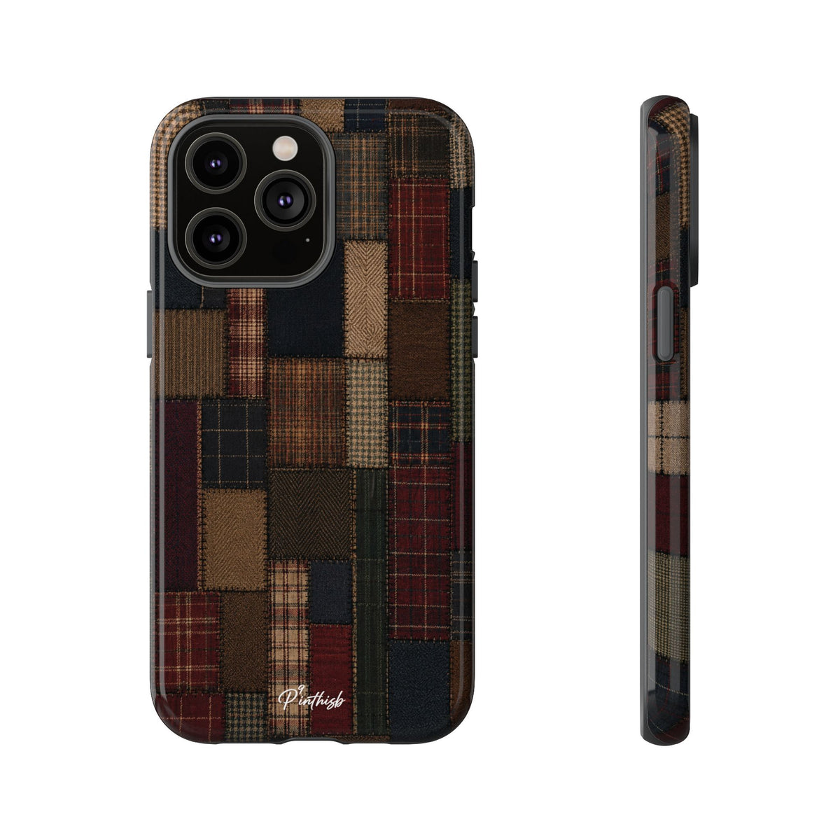 Plaid Patchwork Tough Phone Case