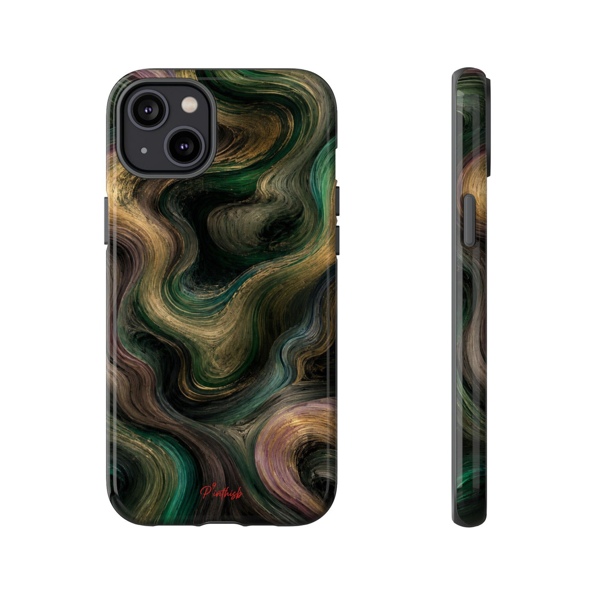 Marbled Forest Tough Phone Case