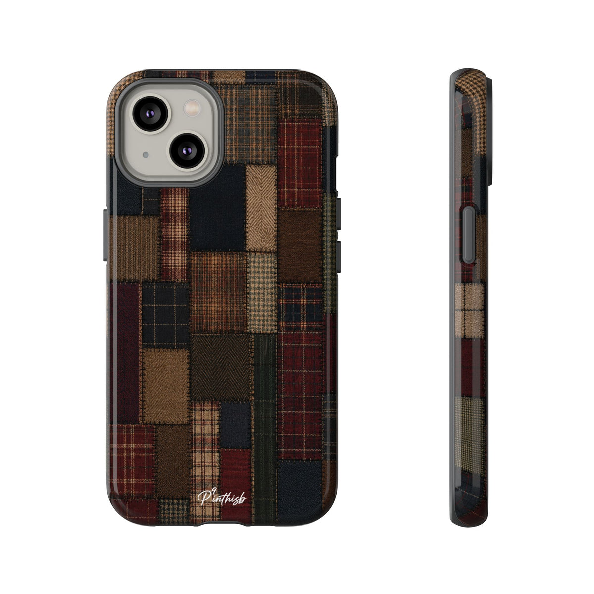 Plaid Patchwork Tough Phone Case
