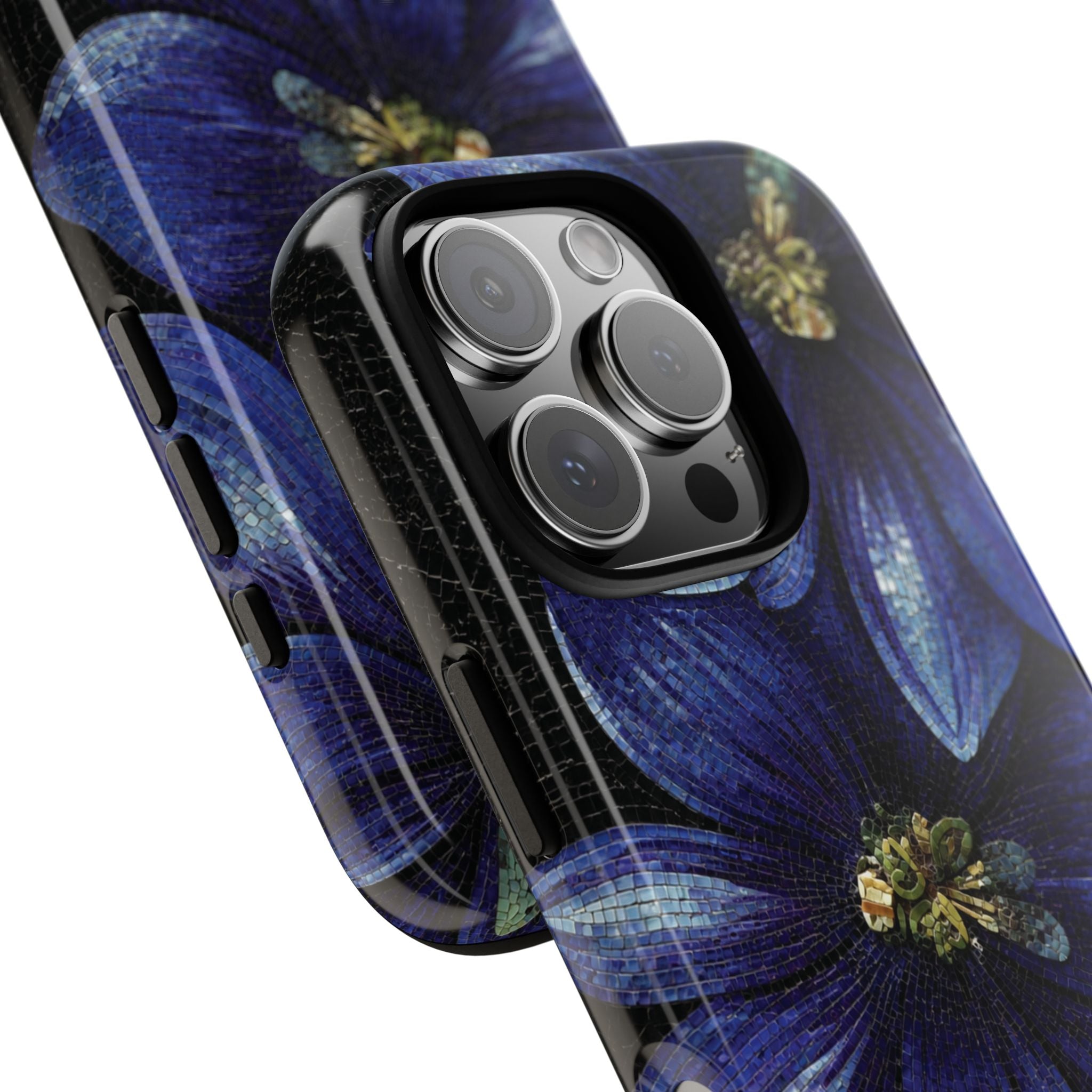 Blue Floral Tough Case