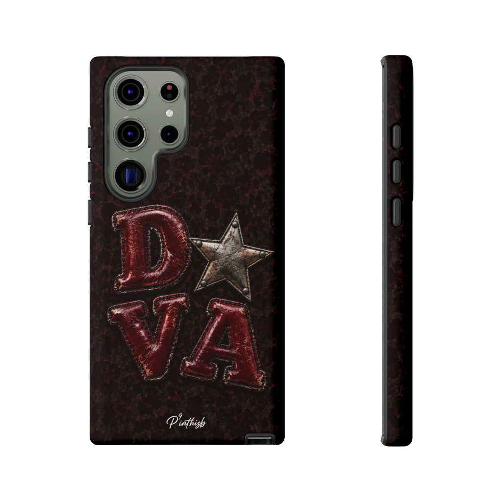 Geometric Blue Diamond Tough Phone Case