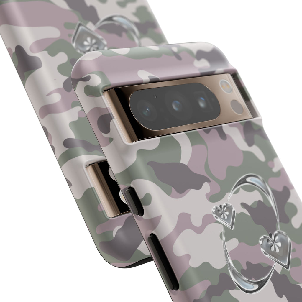 Camouflage Heart Tough Phone Case