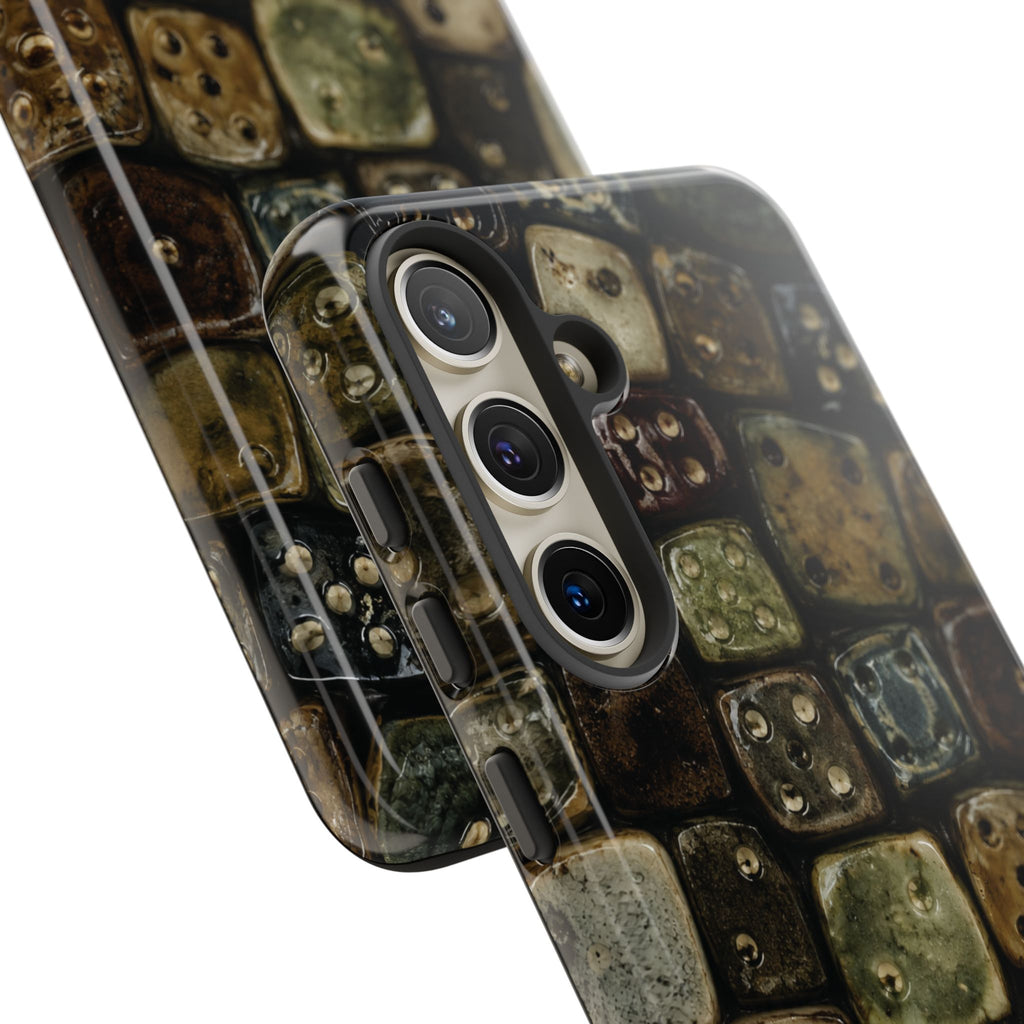 Vintage Dice Tile Phone Case