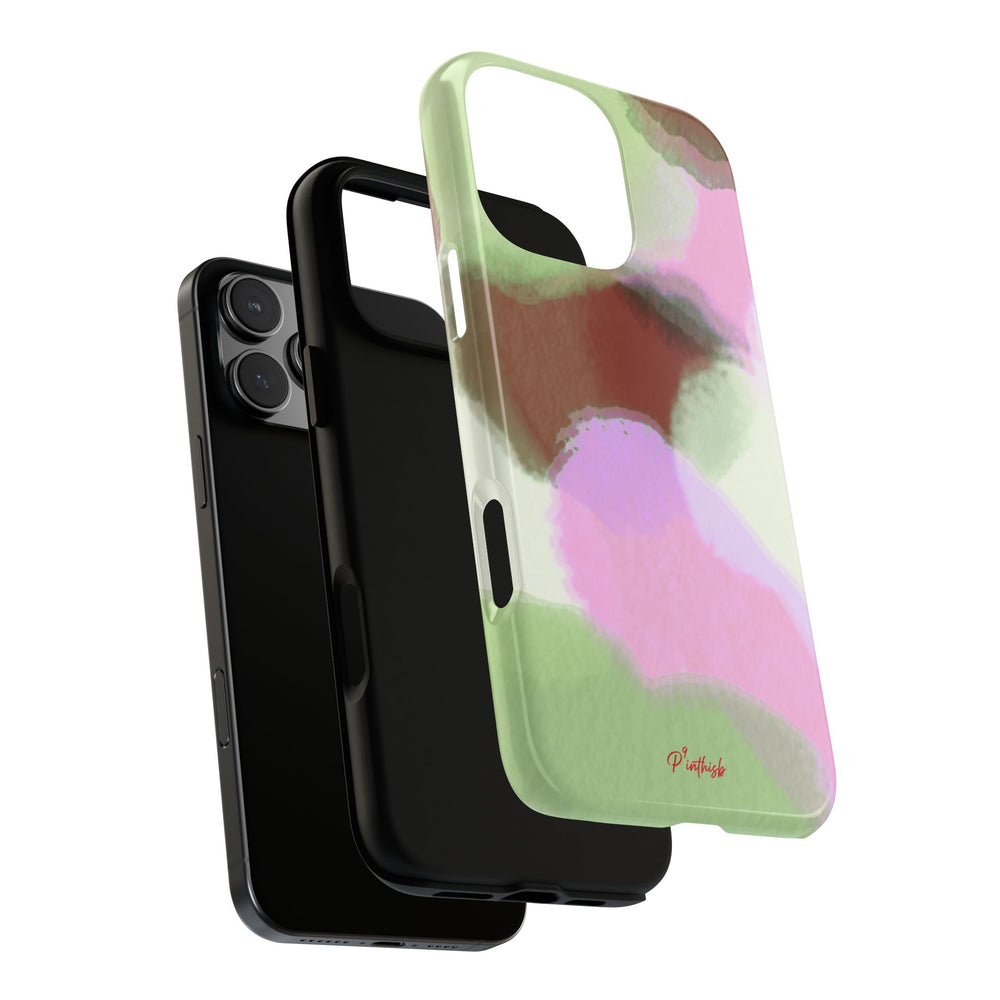 Abstract Pastel Camouflage Tough Phone Case