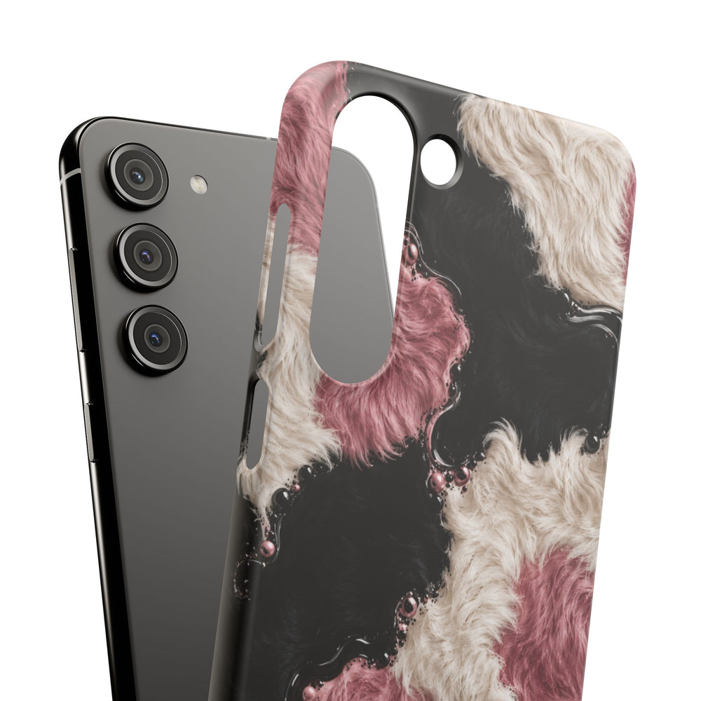 Cow Print Swirl Snap Case