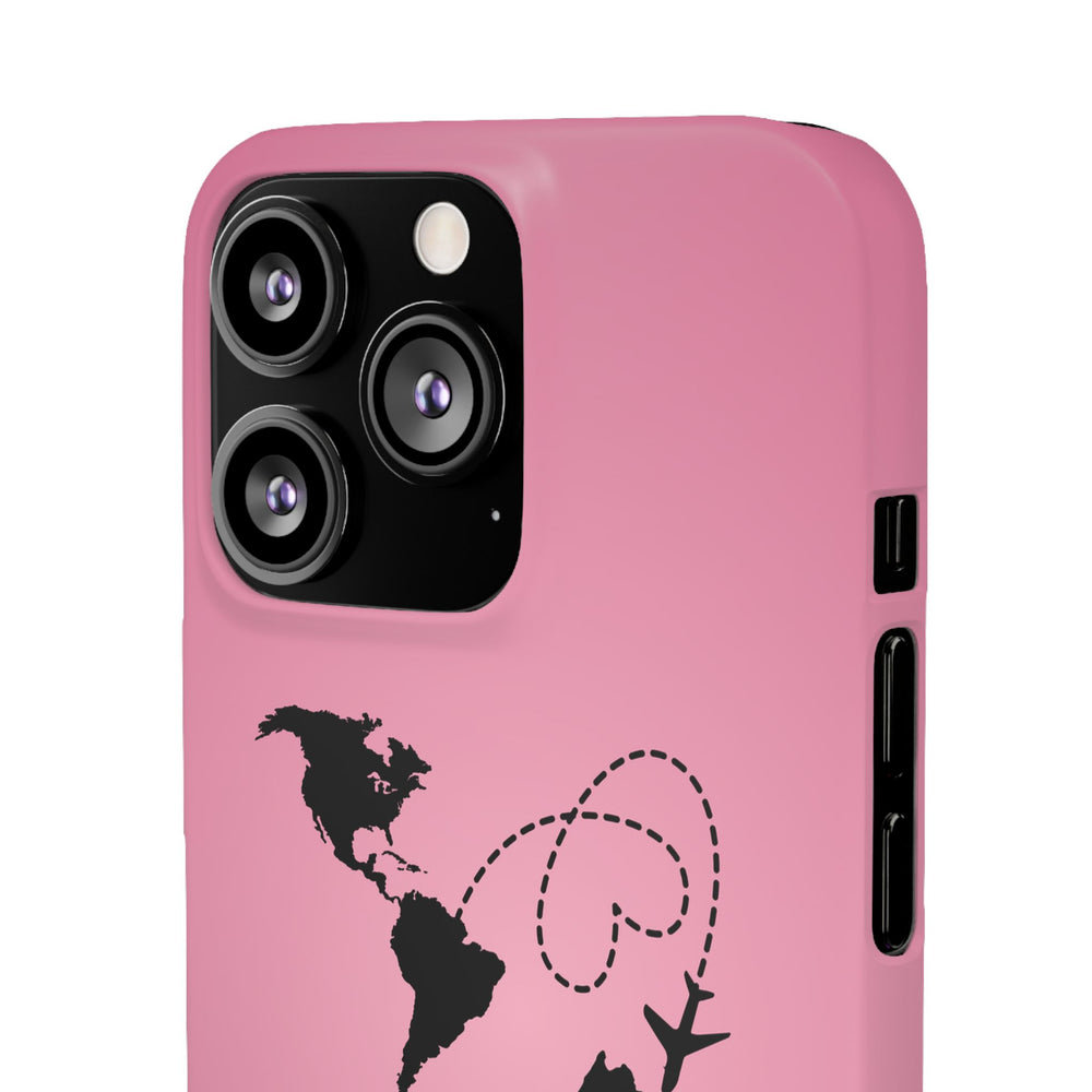 America to Albania Pink Snap Phone Case