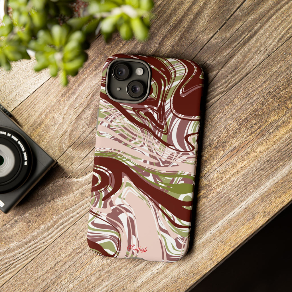 Abstract Marbled Tough Phone Case