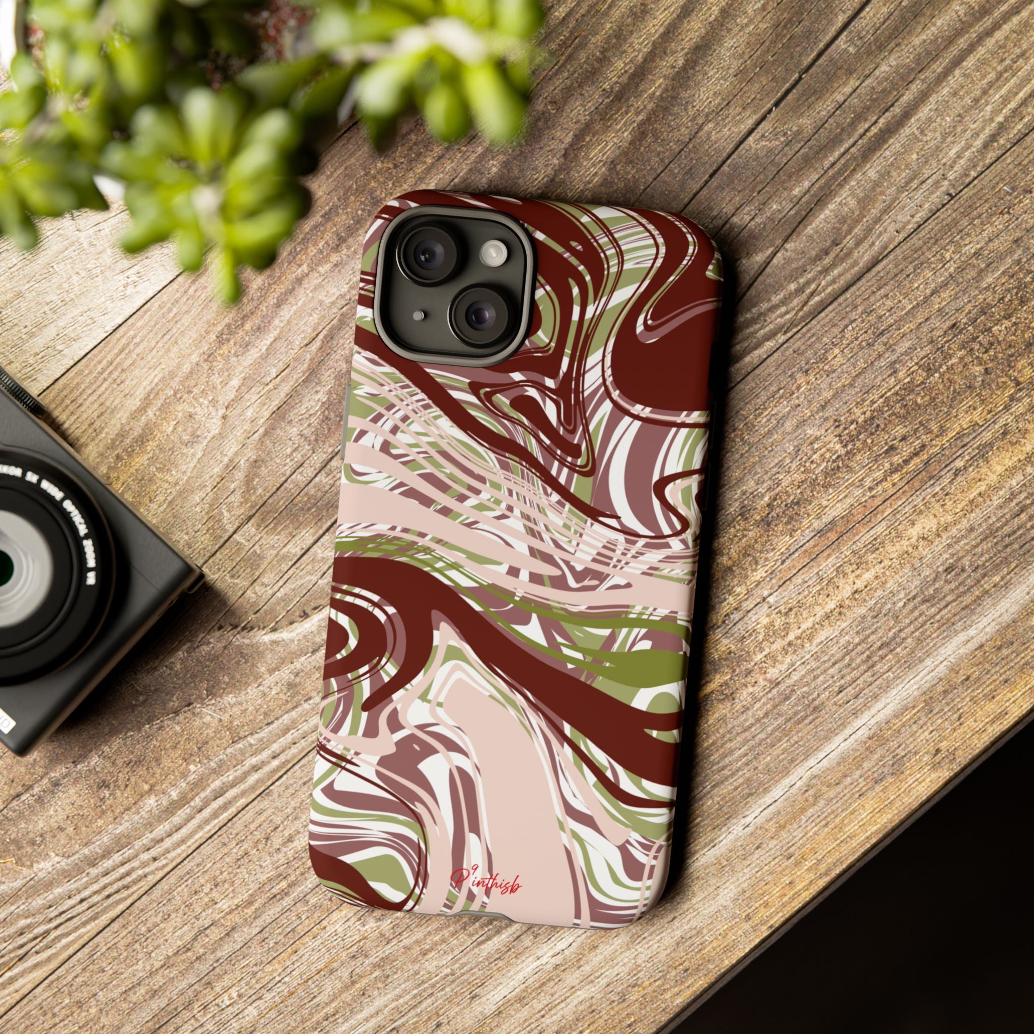 Abstract Marbled Tough Phone Case