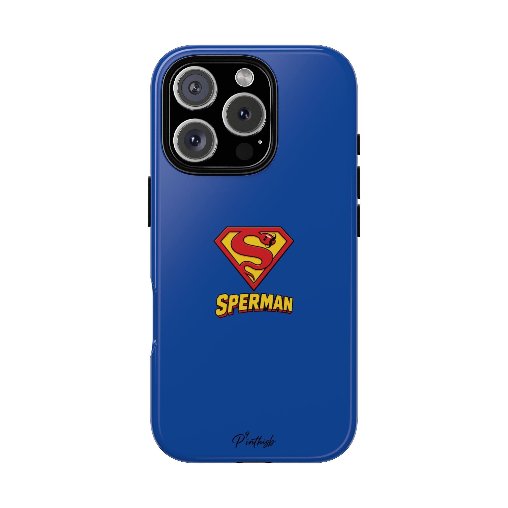 "SPERMAN" Parody Logo Tough Phone Case