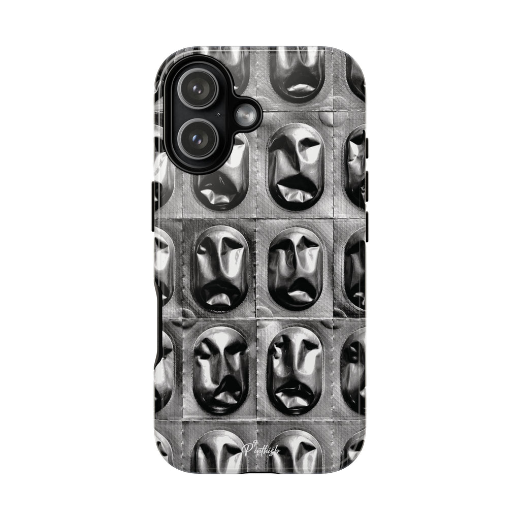 Metallic Mask Grid Tough Case