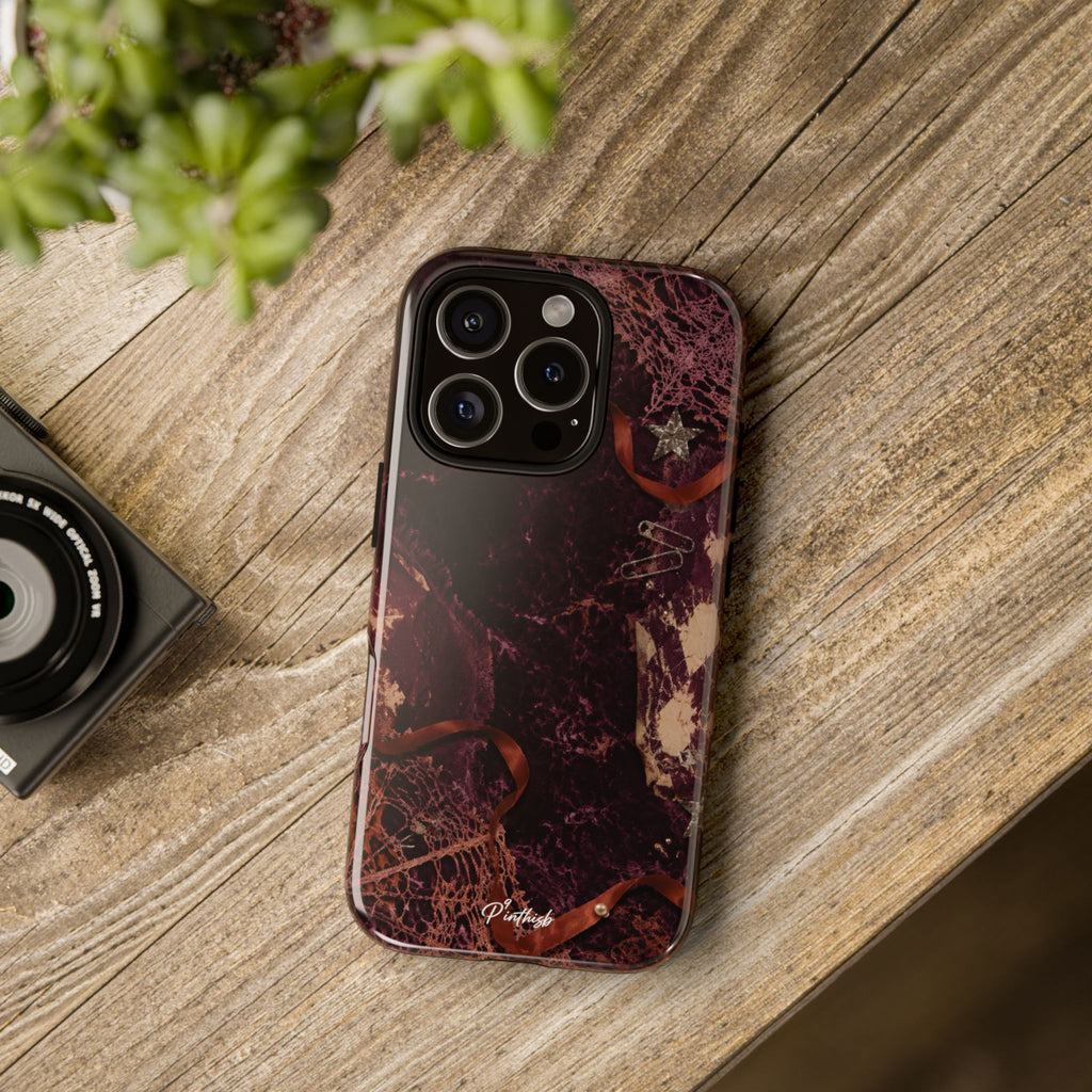 Dark Maroon Vintage Tough Case