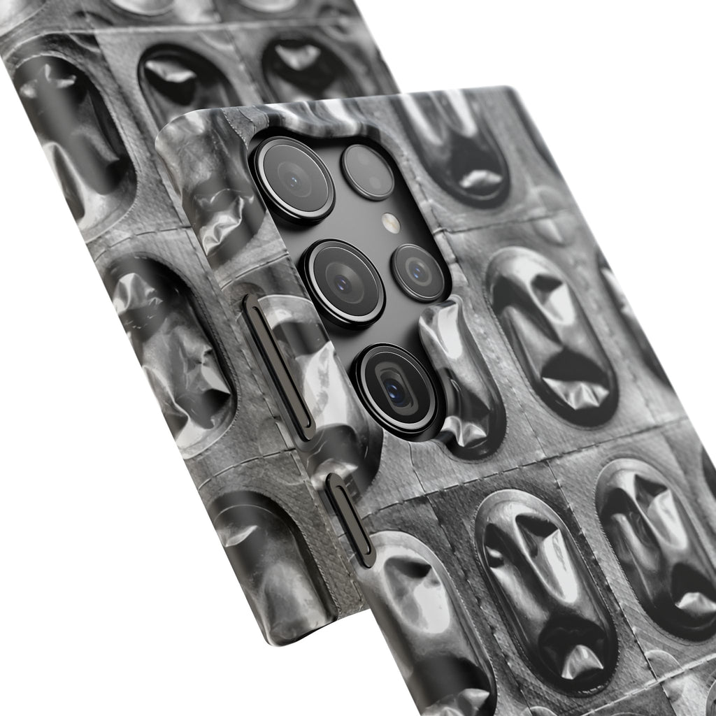 Metallic Mask Grid Snap Case