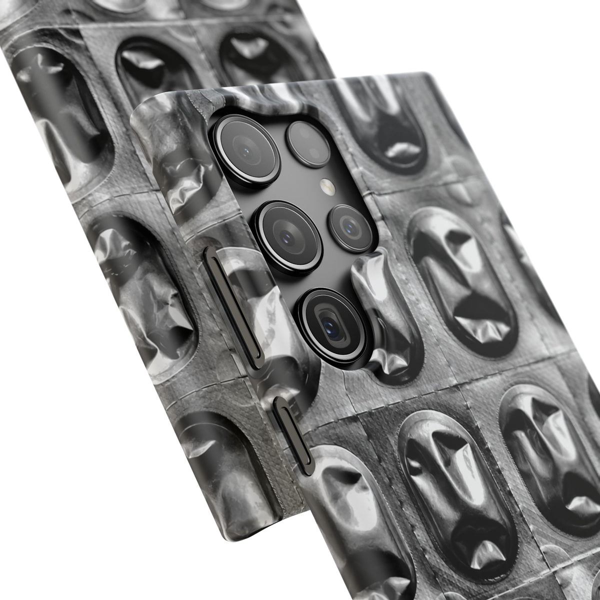 Metallic Mask Grid Snap Case