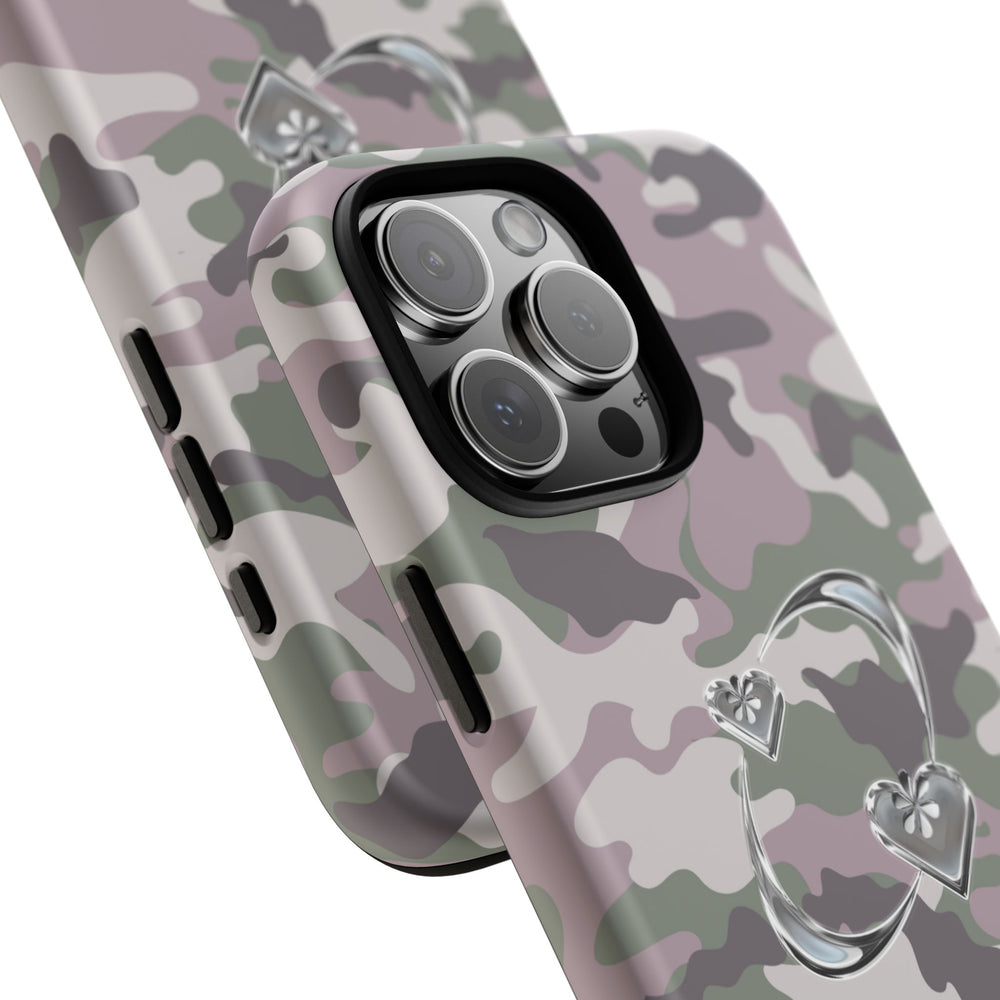 Camouflage Heart Tough Phone Case