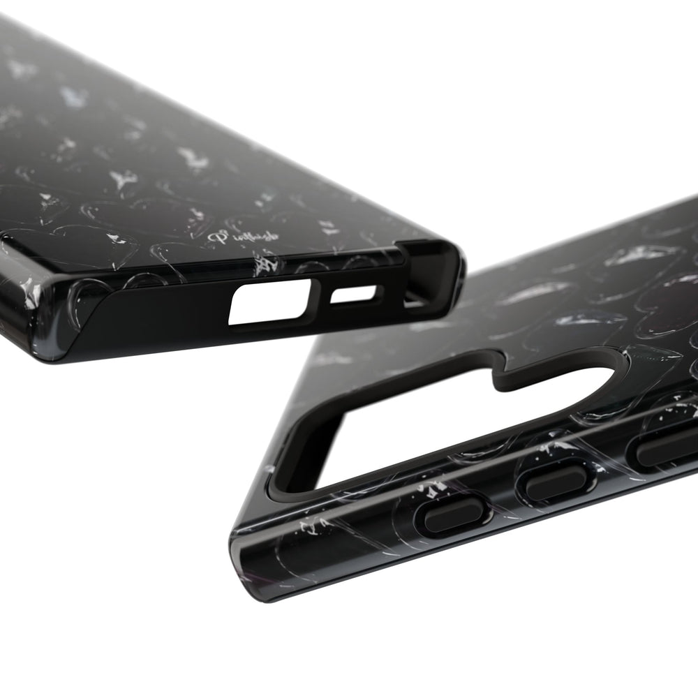 Black Pop Hearts Tough Case