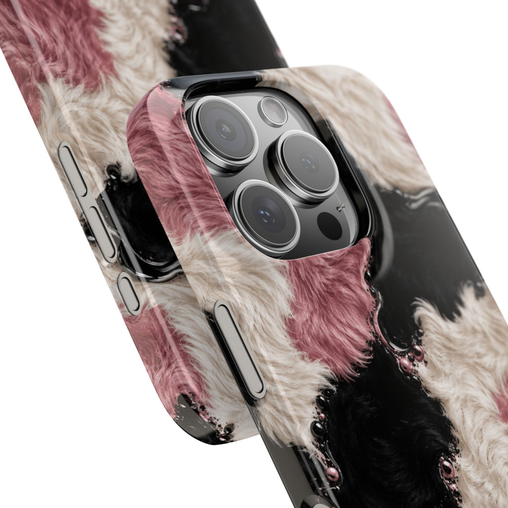 Cow Print Swirl Snap Case