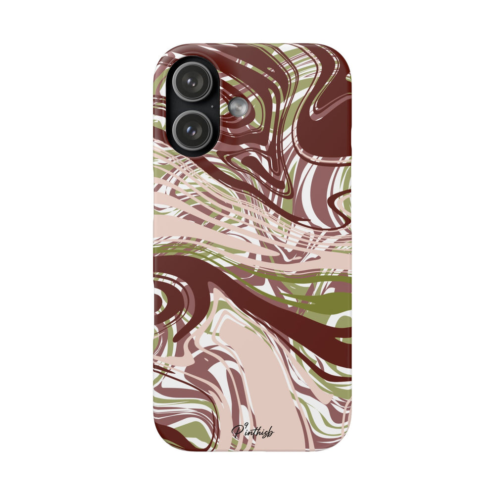 Abstract Marbled Snap Phone Case