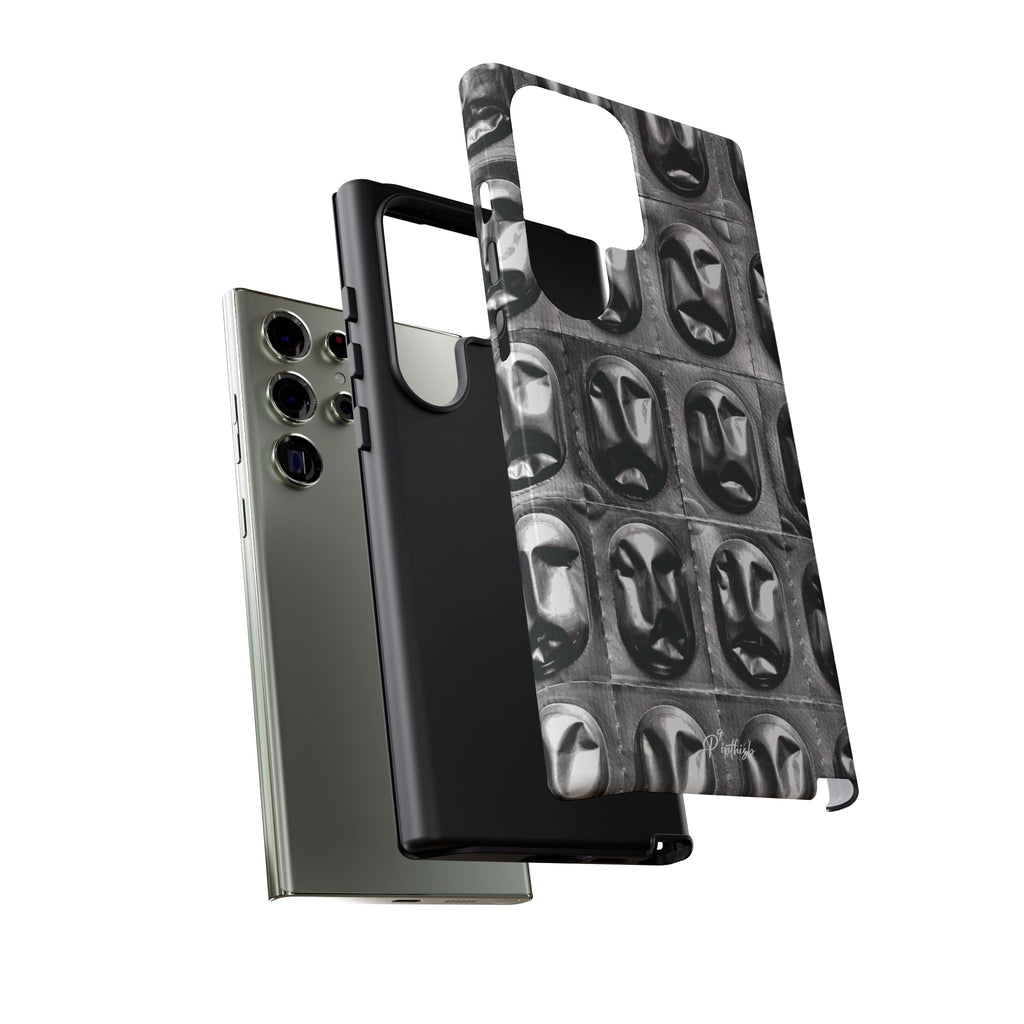 Metallic Mask Grid Tough Case