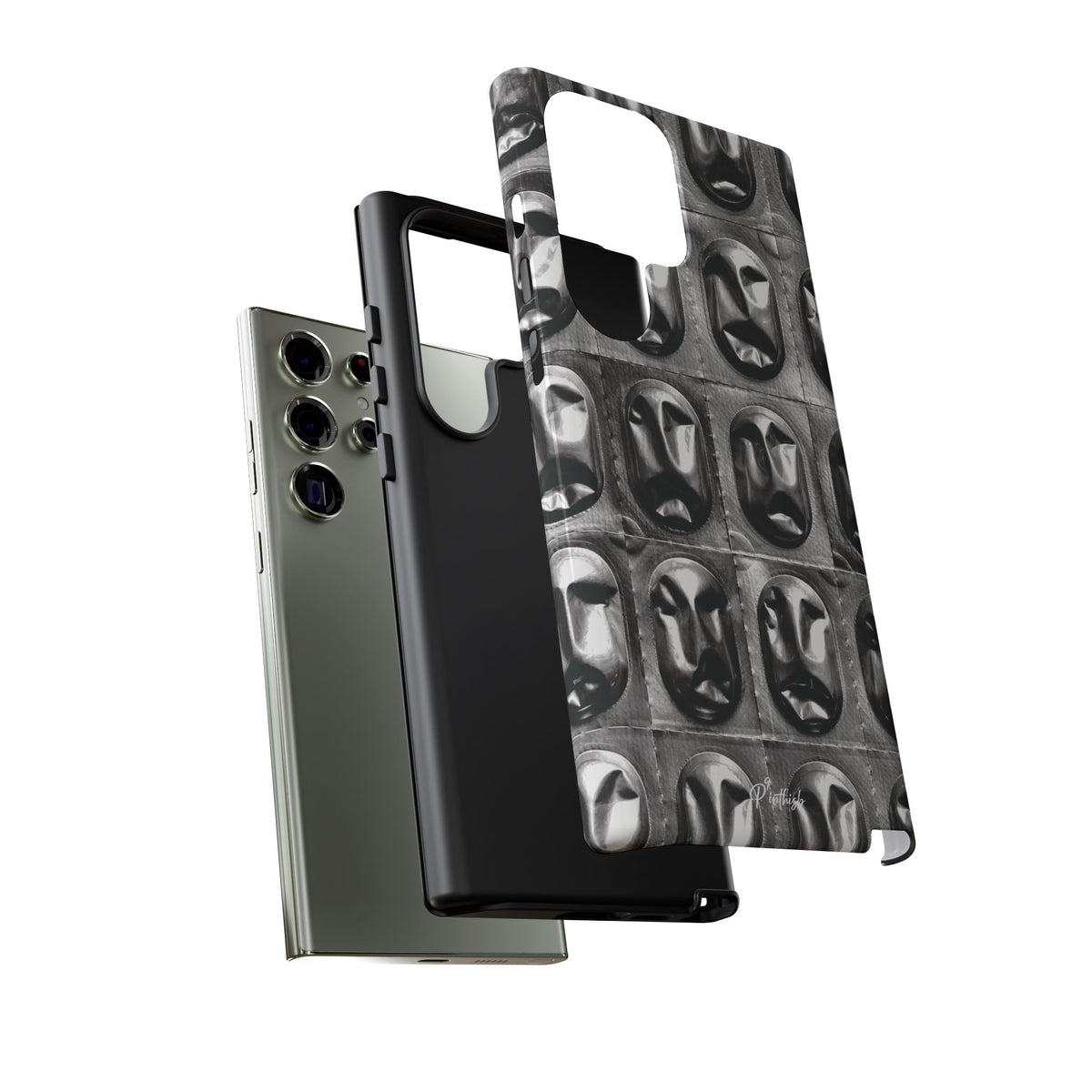 Metallic Mask Grid Tough Case
