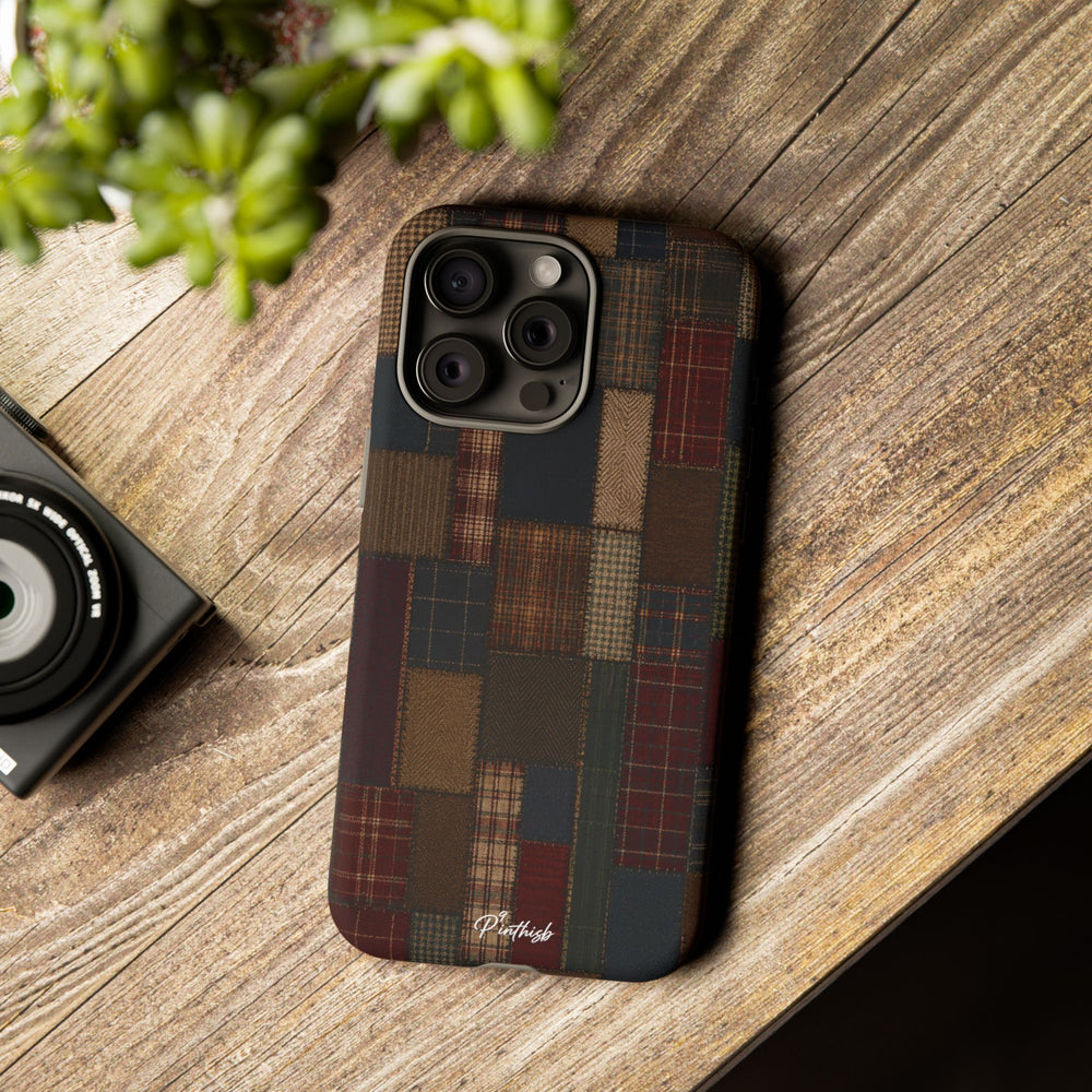 Plaid Patchwork Tough Phone Case