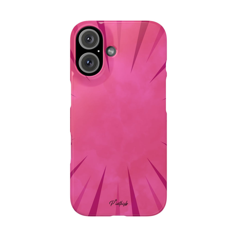 Pink Burst Snap Phone Case